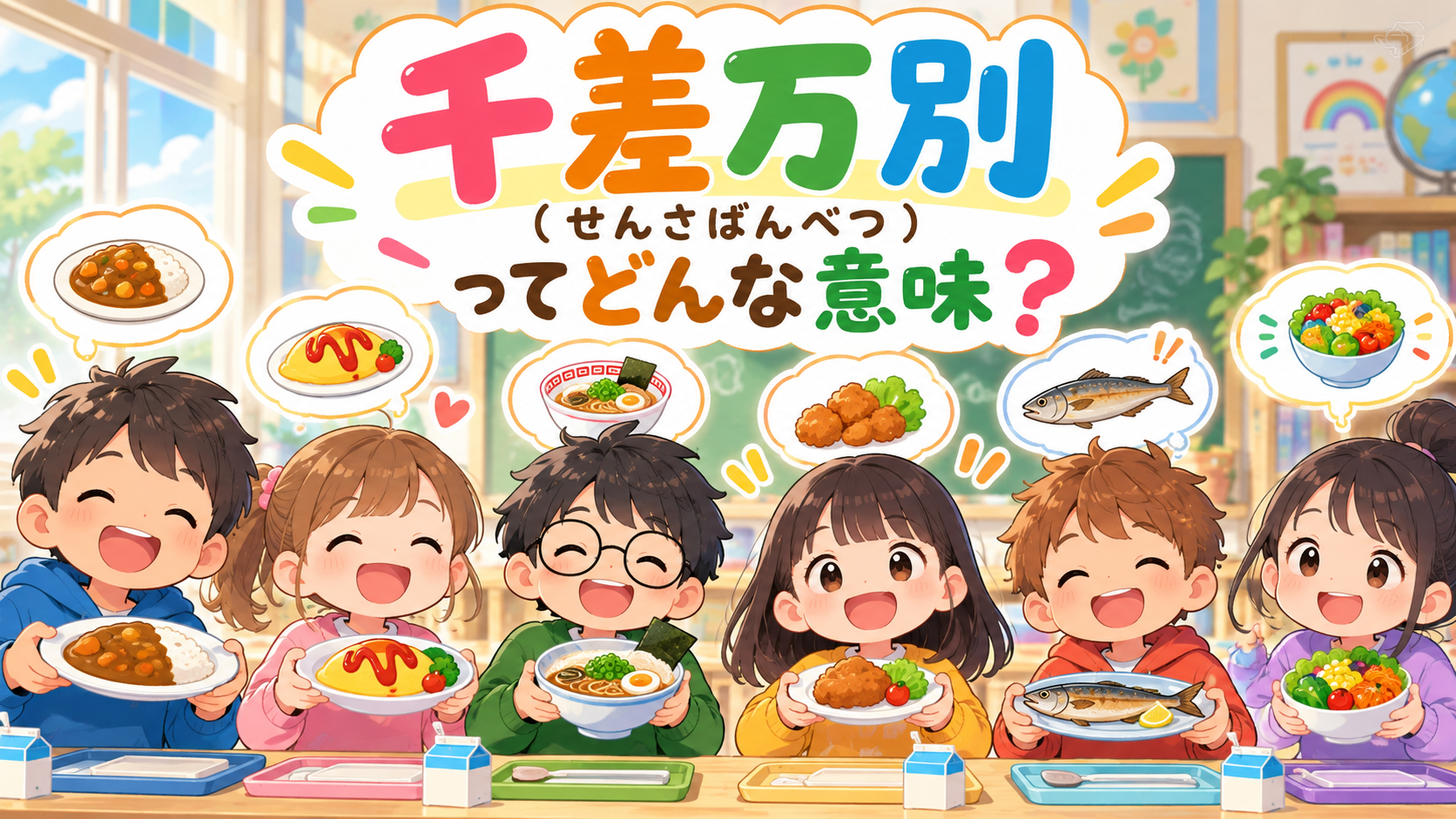 千差万別(せんさばんべつ)の意味・例文・十人十色との違いをわかりやすく解説