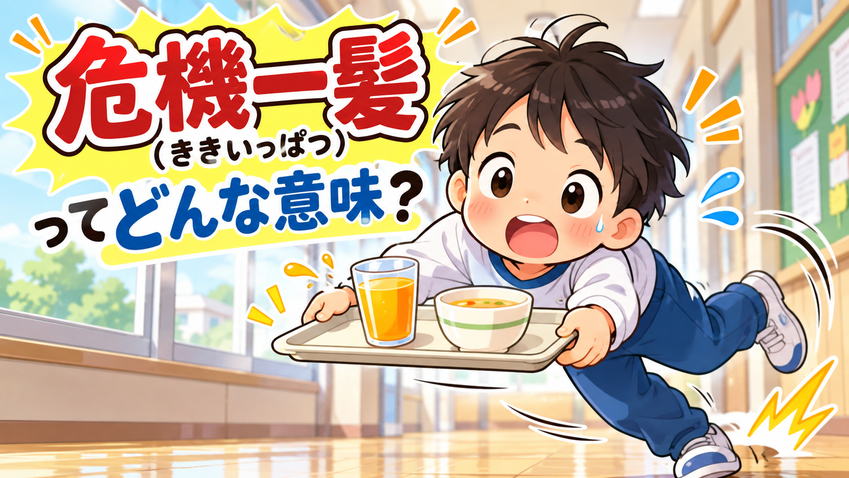 危機一髪(ききいっぱつ)の意味・由来・危機一発との違い