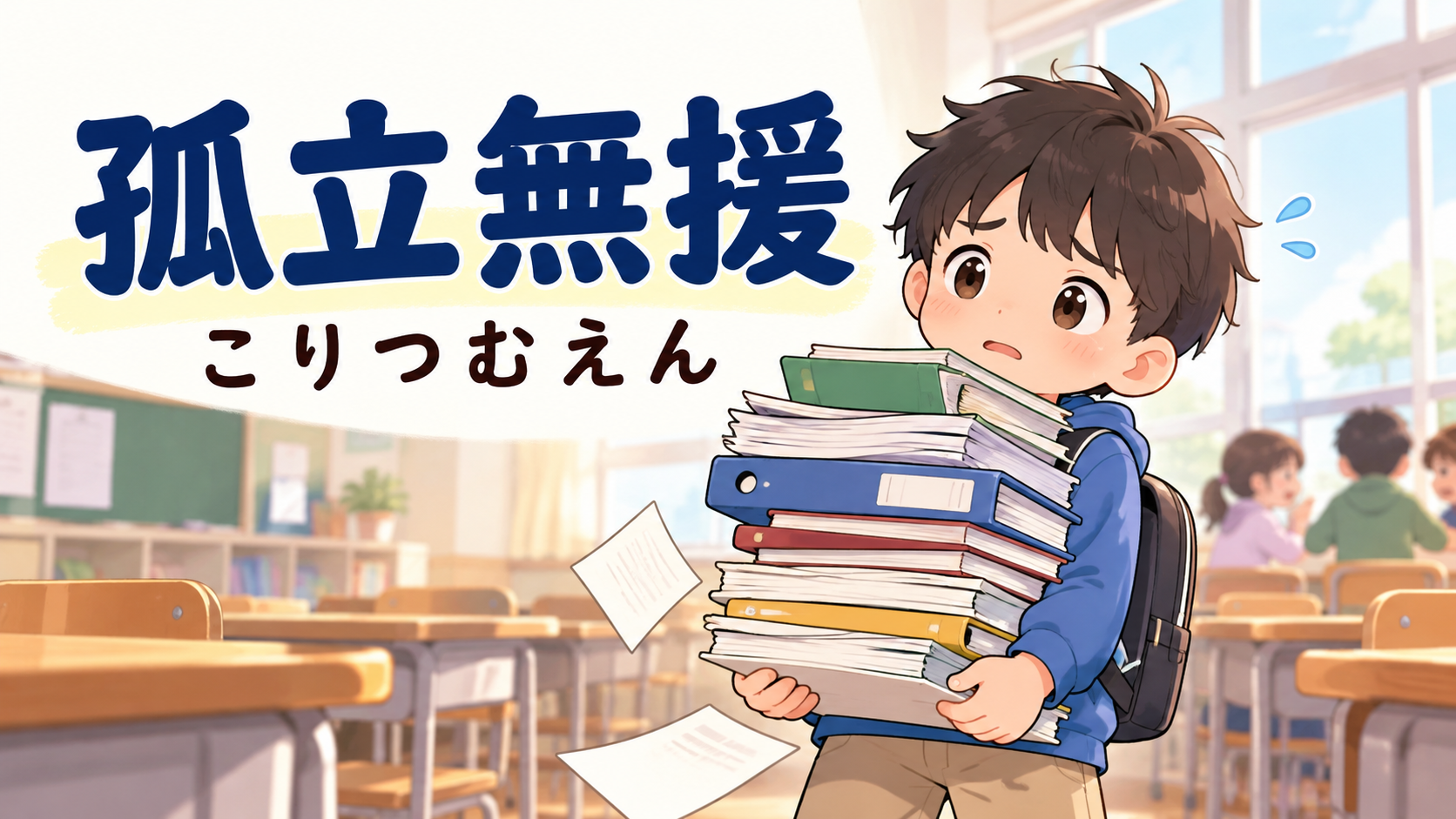 孤立無援(こりつむえん)の意味・由来・例文・孤軍奮闘との違い