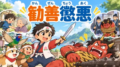 勧善懲悪（かんぜんちょうあく）とは？意味・由来・例文と『八犬伝』との関係を解説