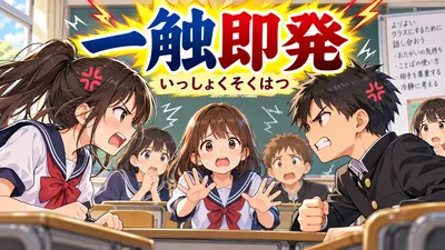 一触即発（いっしょくそくはつ）の意味とは？由来・例文・危機一髪との違い