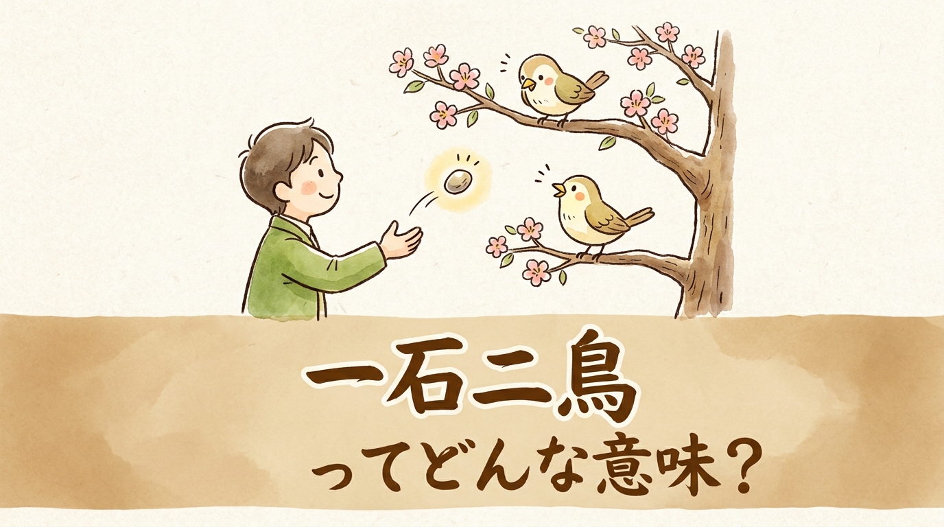 一石二鳥ってどんな意味?