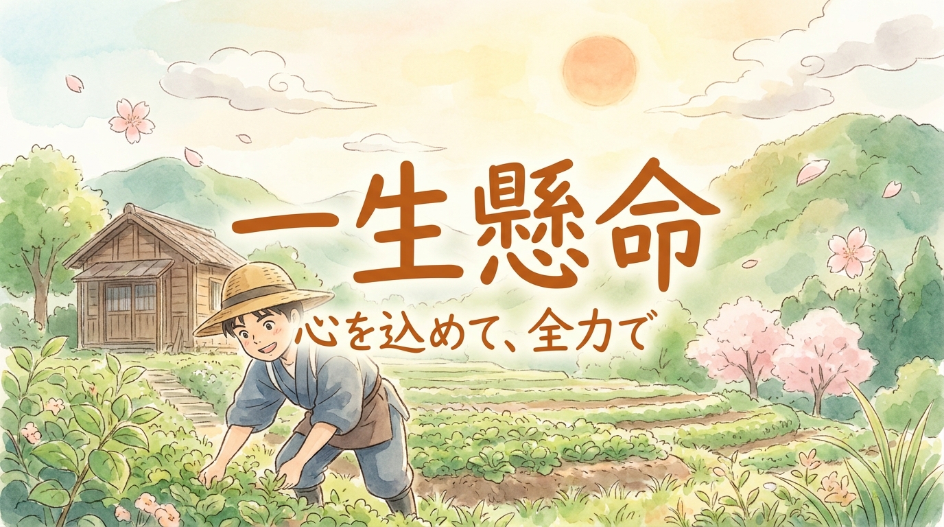 一生懸命の意味や由来って何?