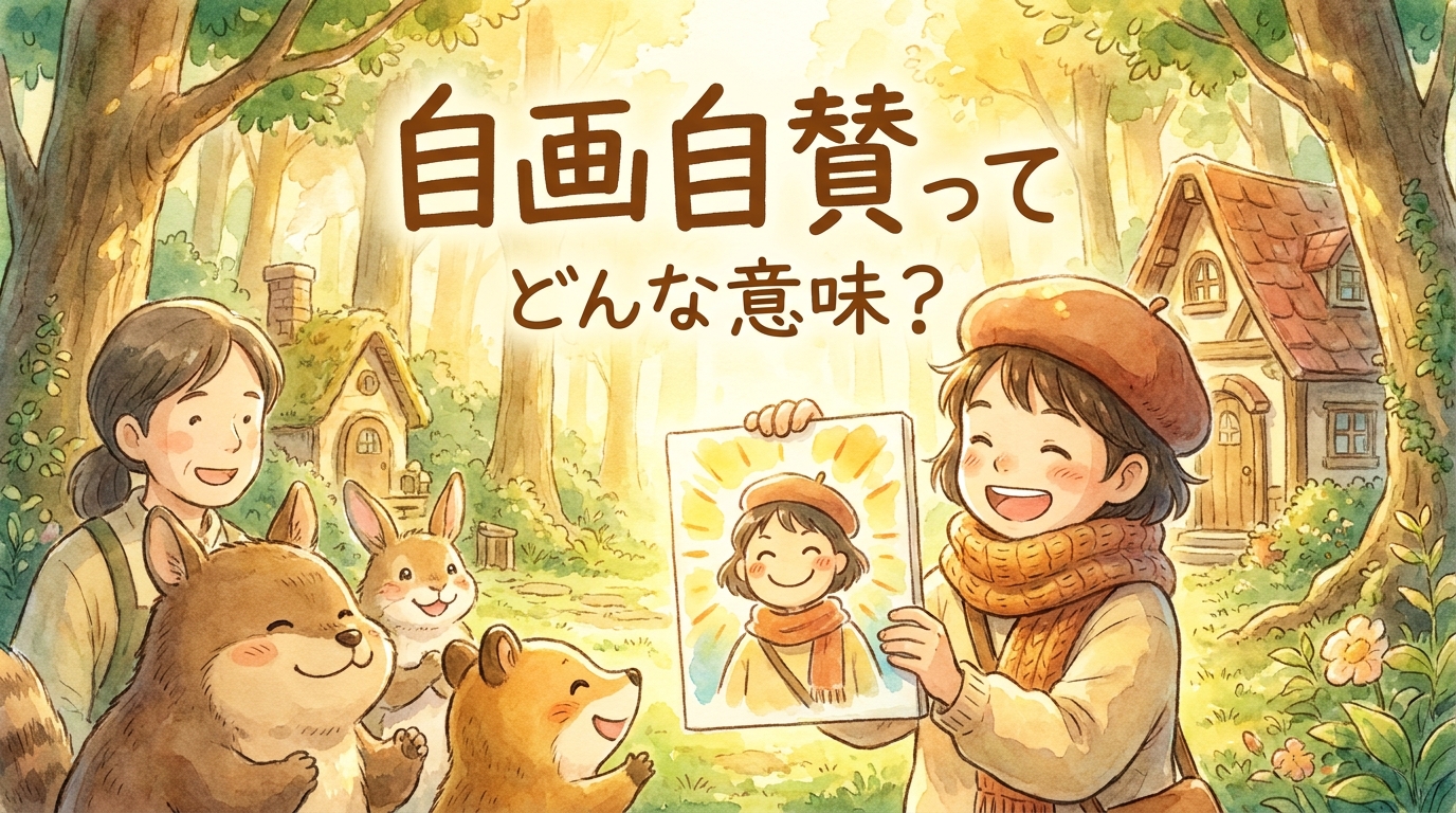自画自賛ってどんな意味?