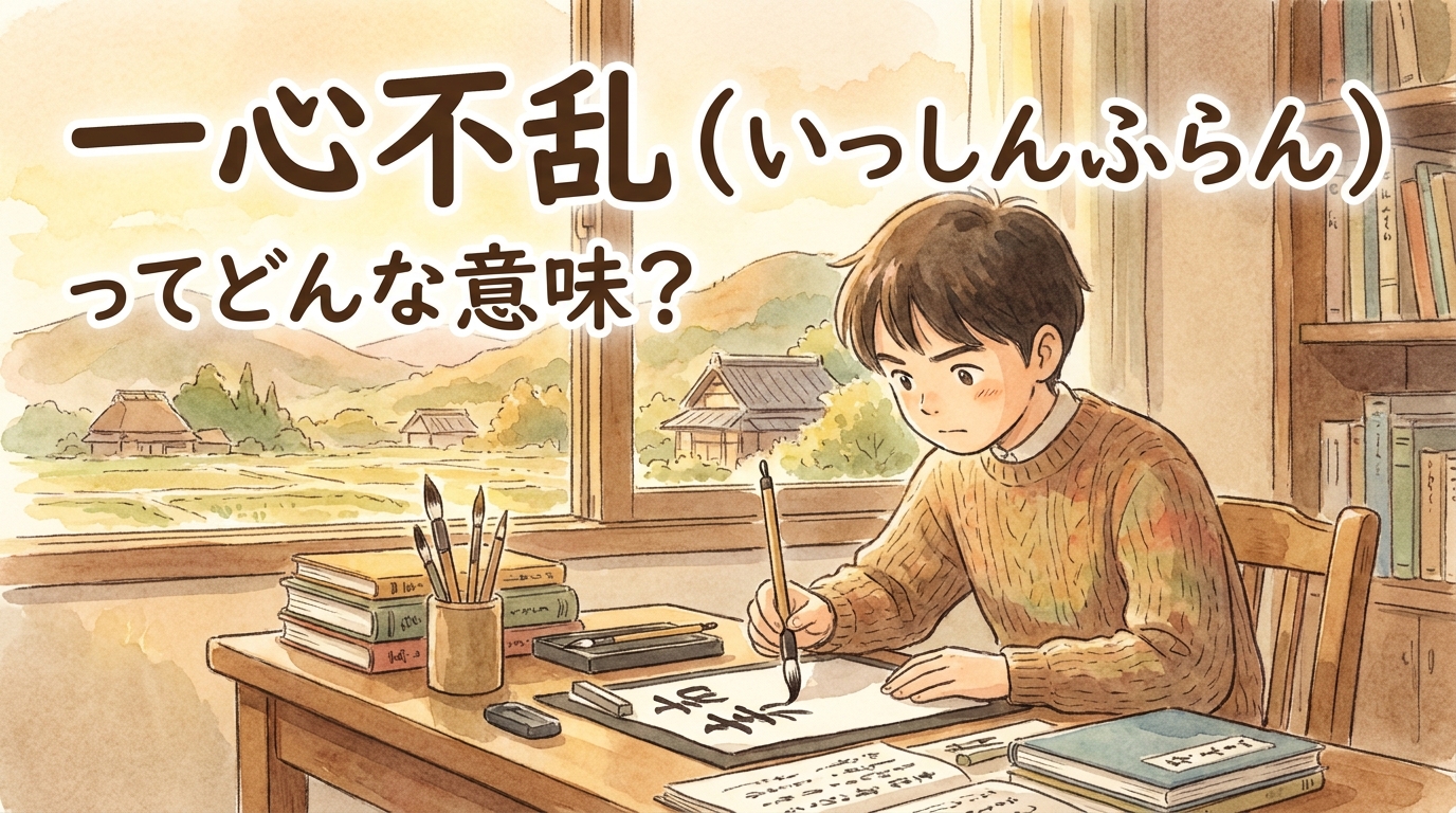 一心不乱（いっしんふらん）ってどんな意味？