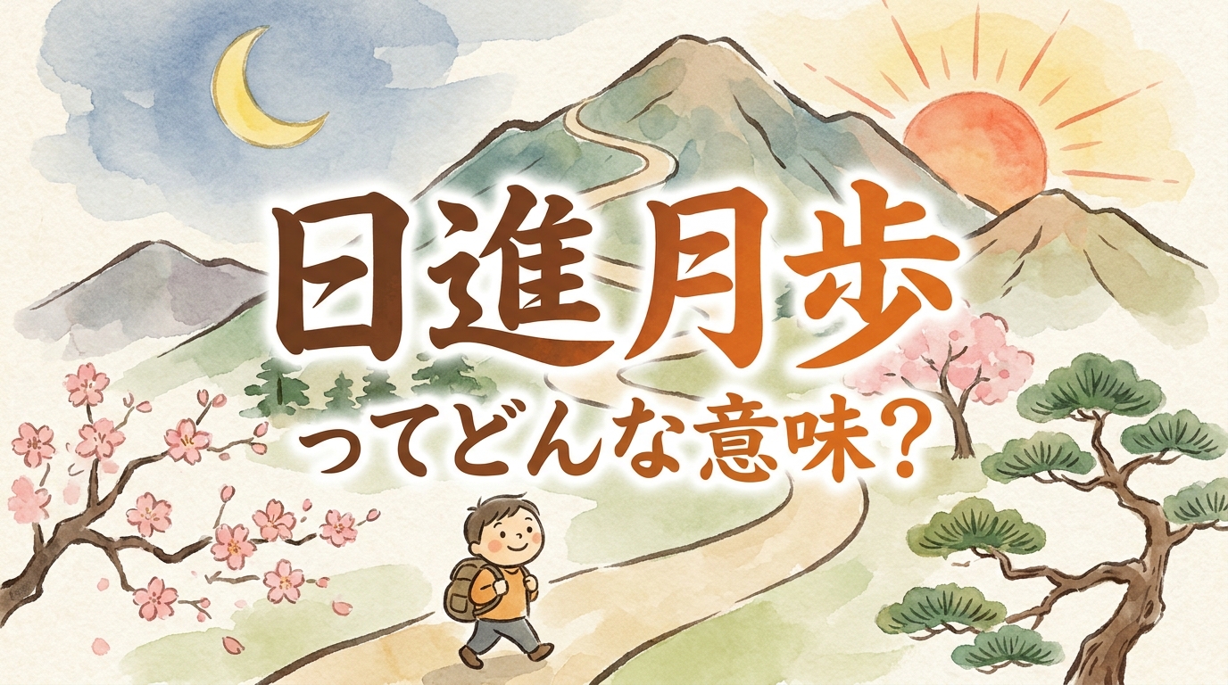 日進月歩(にっしんげっぽ)ってどんな意味?