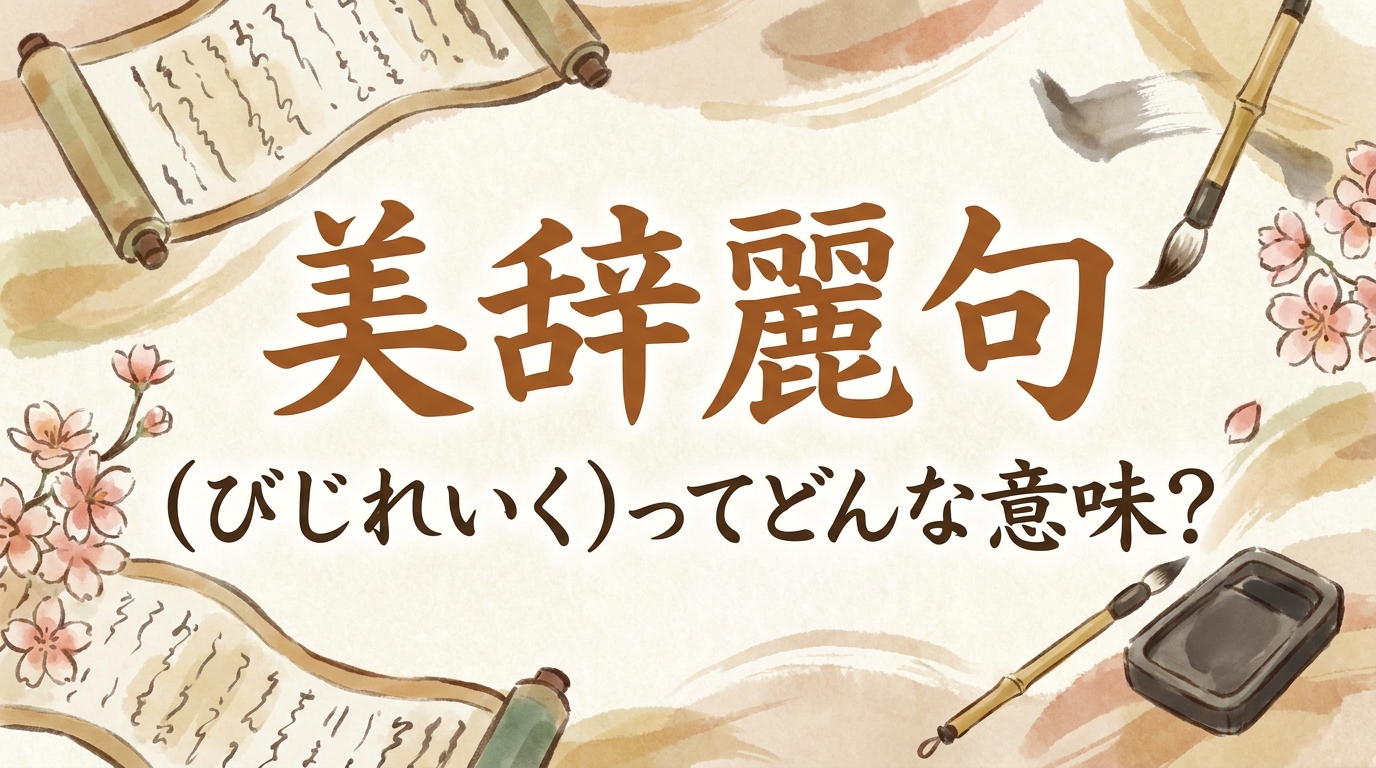 美辞麗句（びじれいく）ってどんな意味？