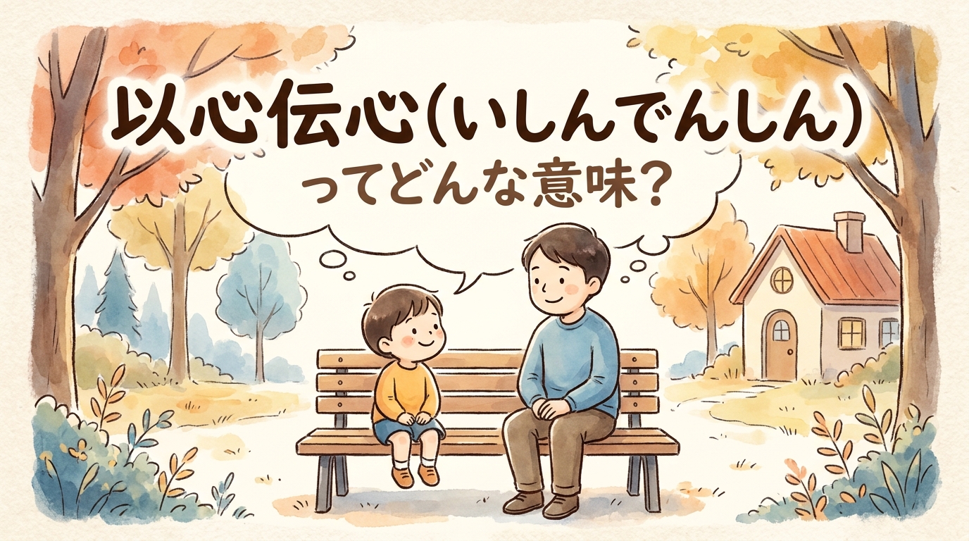 以心伝心（いしんでんしん）ってどんな意味？