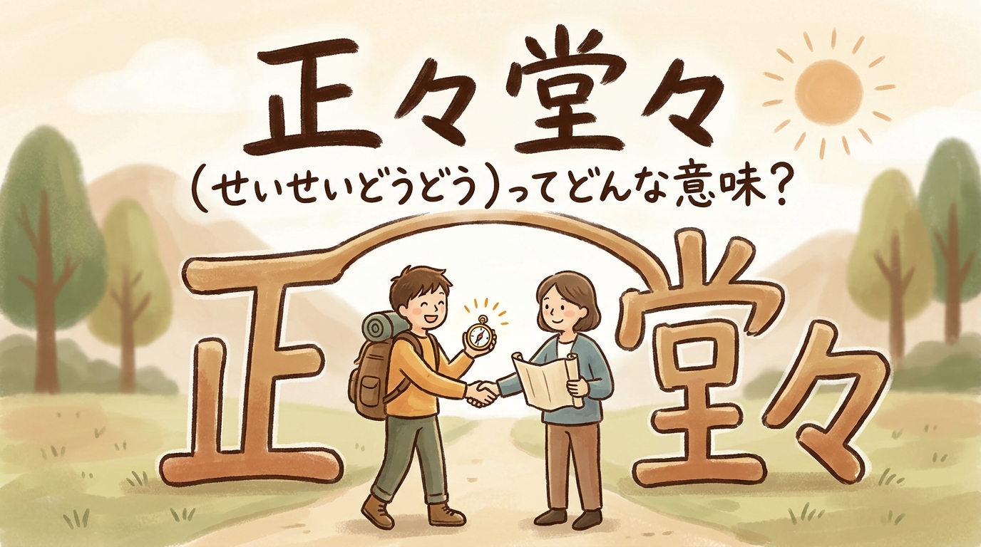 正々堂々(せいせいどうどう)ってどんな意味?
