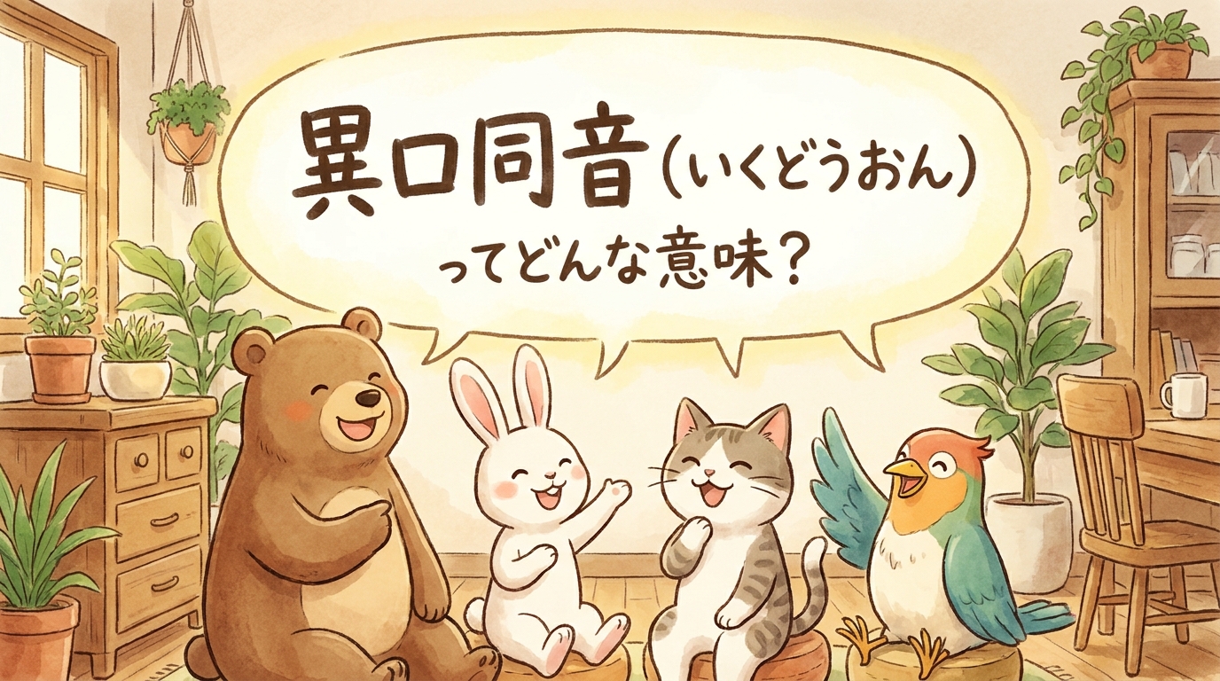 異口同音(いくどうおん)ってどんな意味?