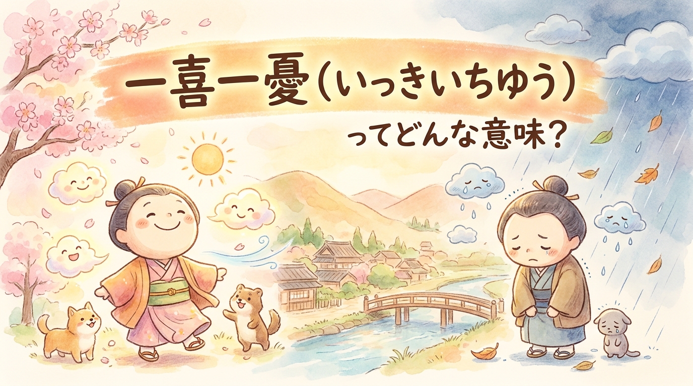 一喜一憂(いっきいちゆう)ってどんな意味?