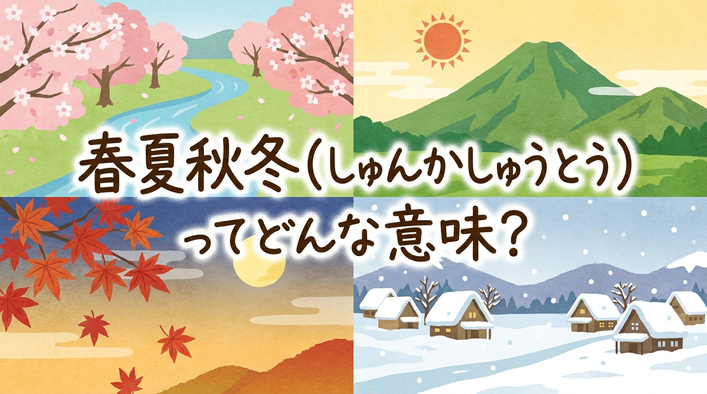 春夏秋冬（しゅんかしゅうとう）ってどんな意味？