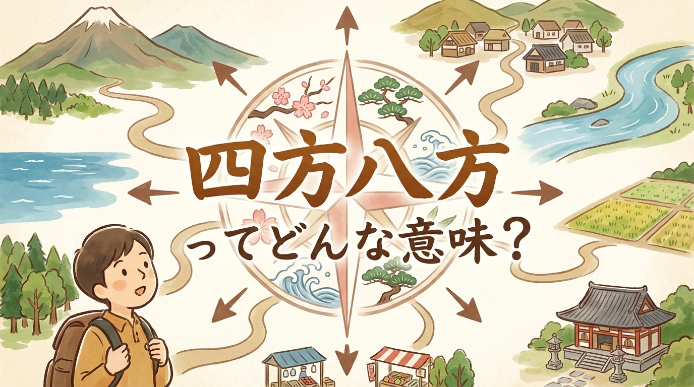 四方八方(しほうはっぽう)ってどんな意味?