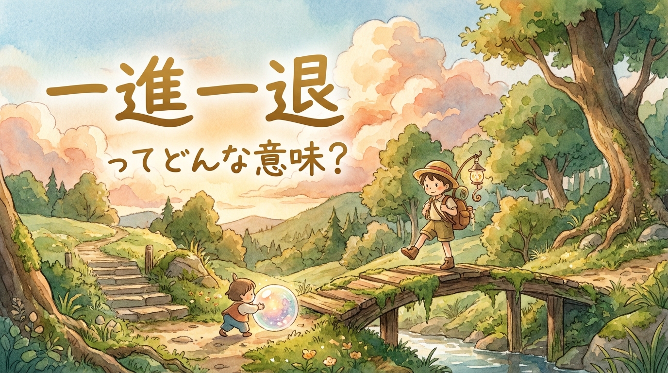 一進一退（いっしんいったい）ってどんな意味？