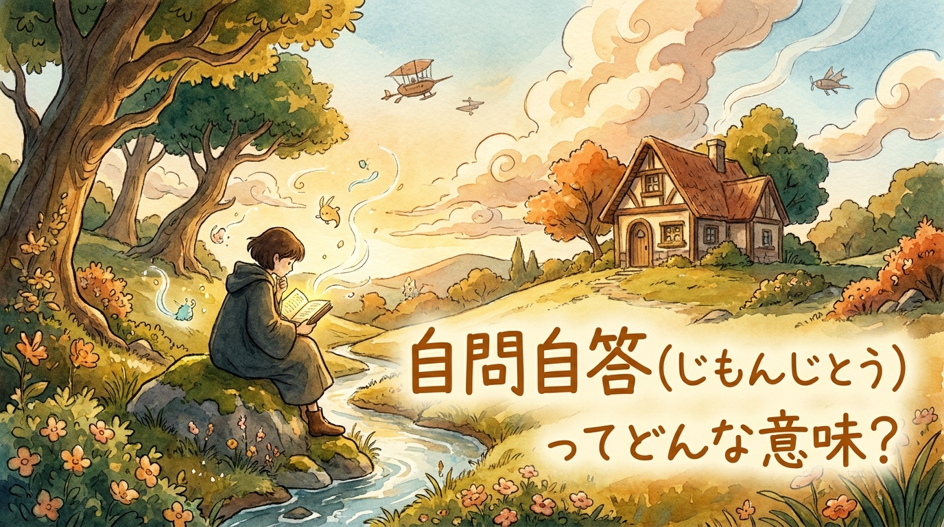 自問自答（じもんじとう）ってどんな意味？