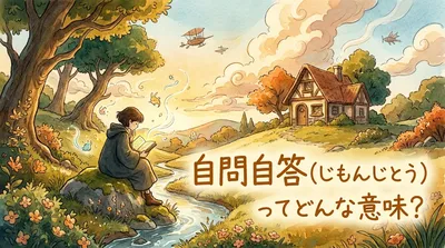 自問自答（じもんじとう）ってどんな意味？