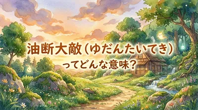 油断大敵（ゆだんたいてき）ってどんな意味？
