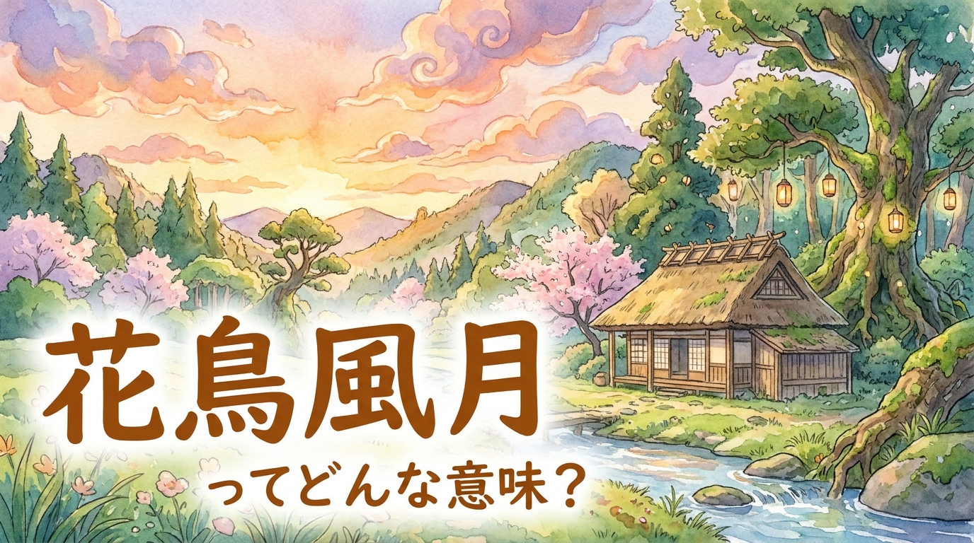 花鳥風月（かちょうふうげつ）ってどんな意味？