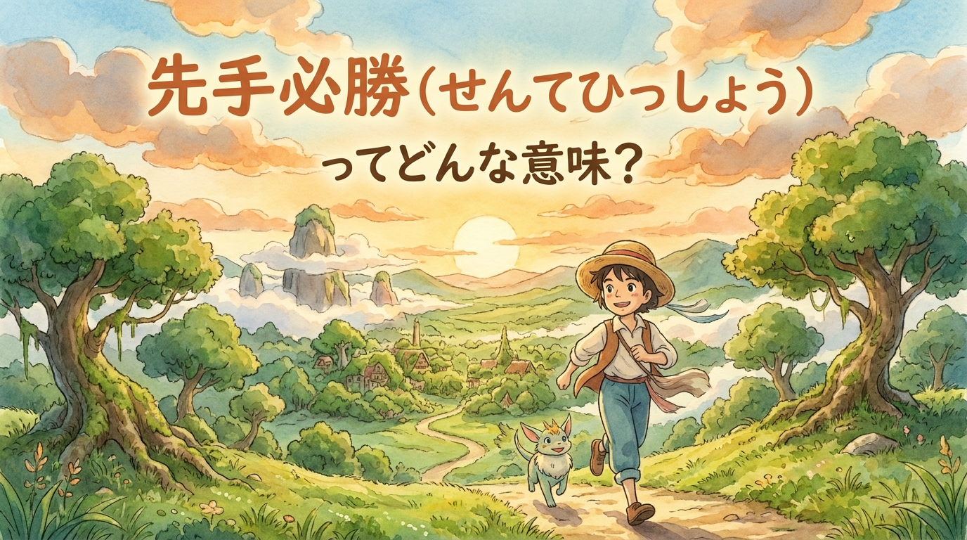 先手必勝（せんてひっしょう）ってどんな意味？