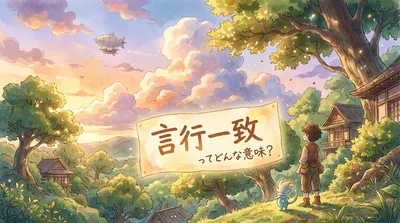 言行一致（げんこういっち）ってどんな意味？