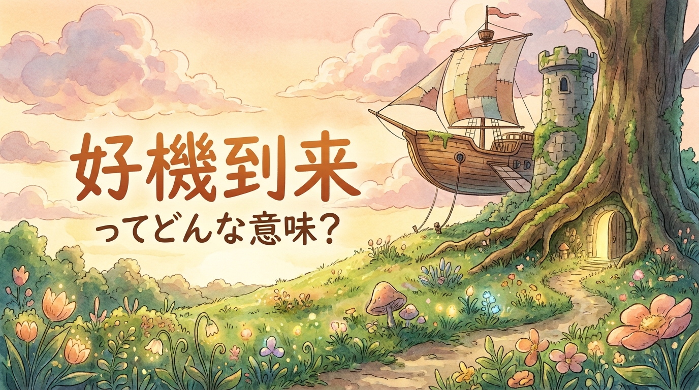 好機到来（こうきとうらい）ってどんな意味？