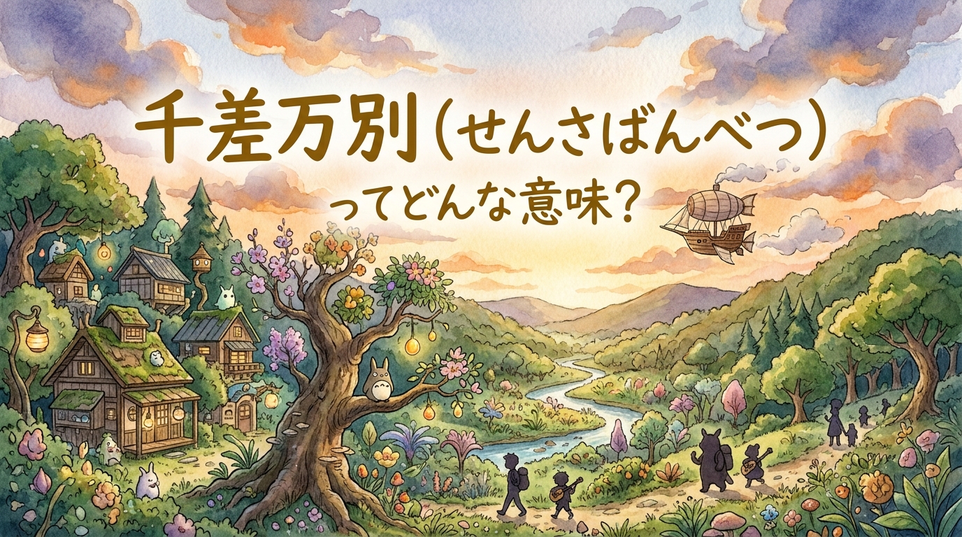 千差万別（せんさばんべつ）ってどんな意味？