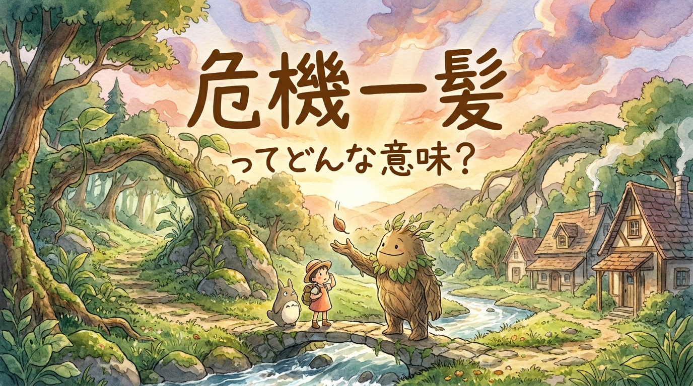 危機一髪(ききいっぱつ)ってどんな意味?