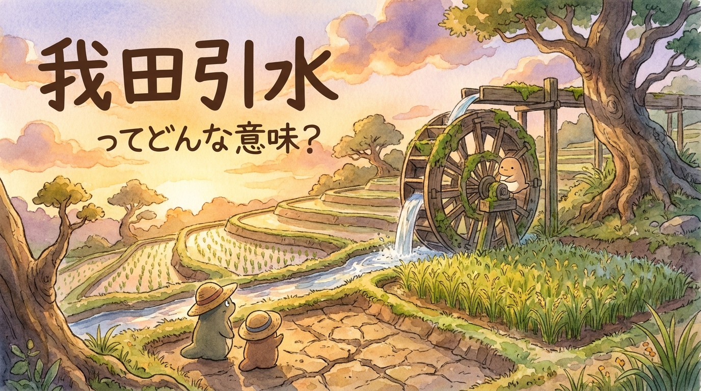 我田引水（がでんいんすい）ってどんな意味？