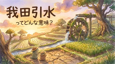 我田引水（がでんいんすい）ってどんな意味？