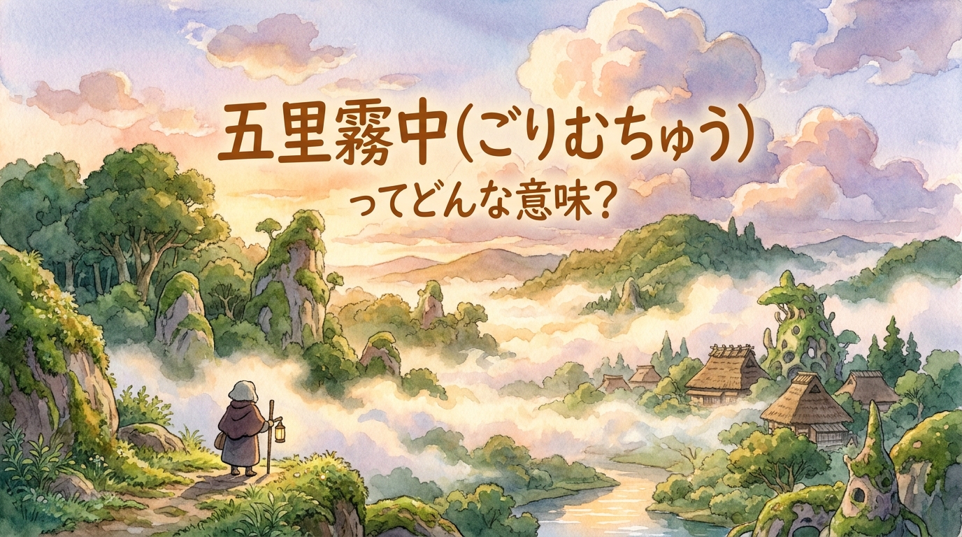 五里霧中（ごりむちゅう）ってどんな意味？