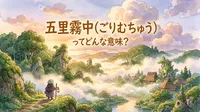 五里霧中（ごりむちゅう）ってどんな意味？