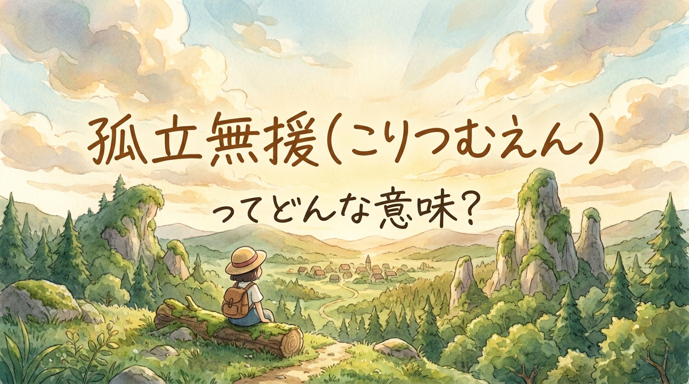 孤立無援（こりつむえん）ってどんな意味？