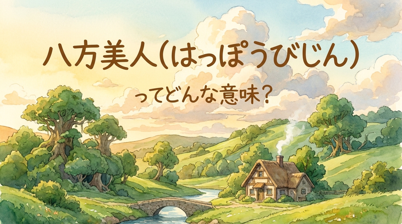 八方美人(はっぽうびじん)ってどんな意味?