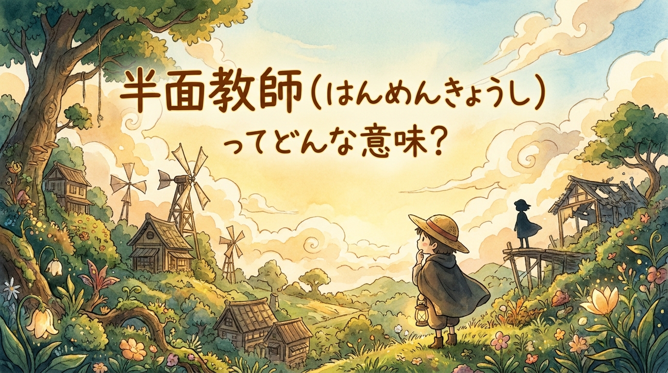 半面教師（はんめんきょうし）ってどんな意味？