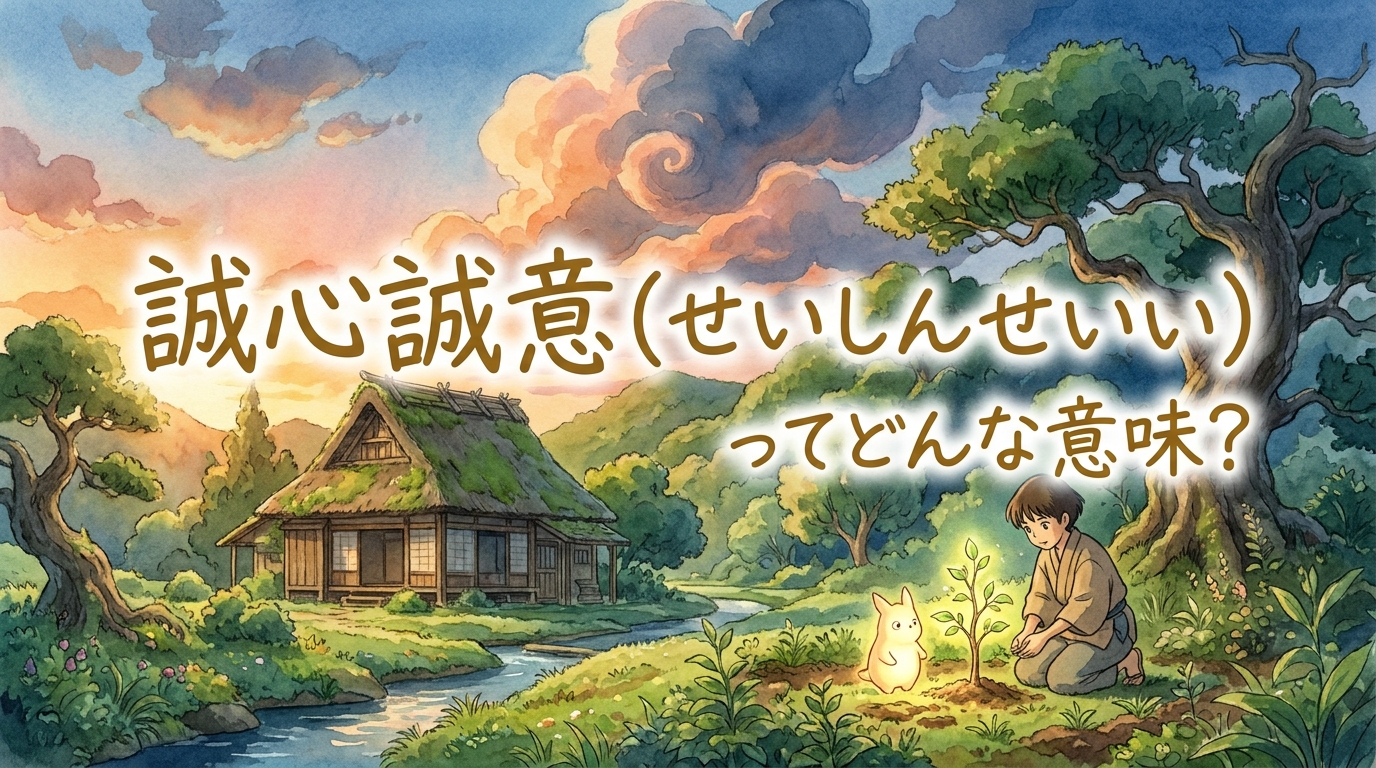 誠心誠意（せいしんせいい）ってどんな意味？