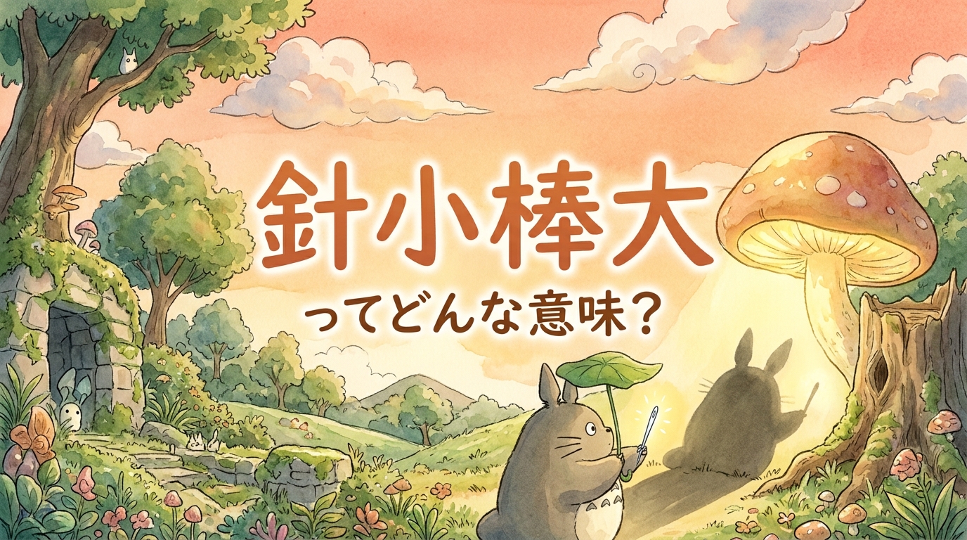 針小棒大(しんしょうぼうだい)ってどんな意味?