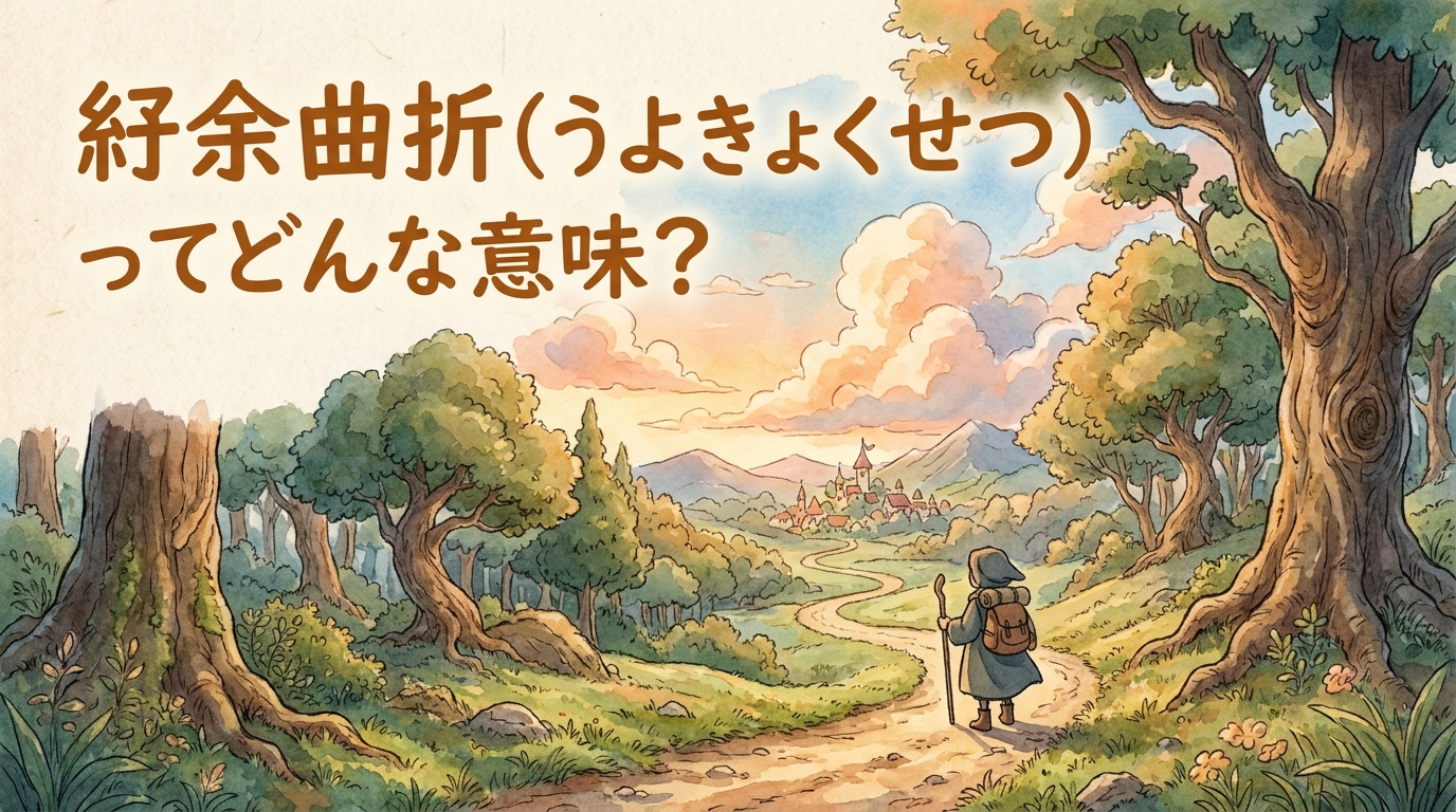 紆余曲折(うよきょくせつ)ってどんな意味?