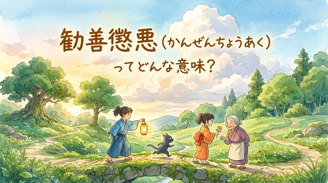 勧善懲悪(かんぜんちょうあく)ってどんな意味?