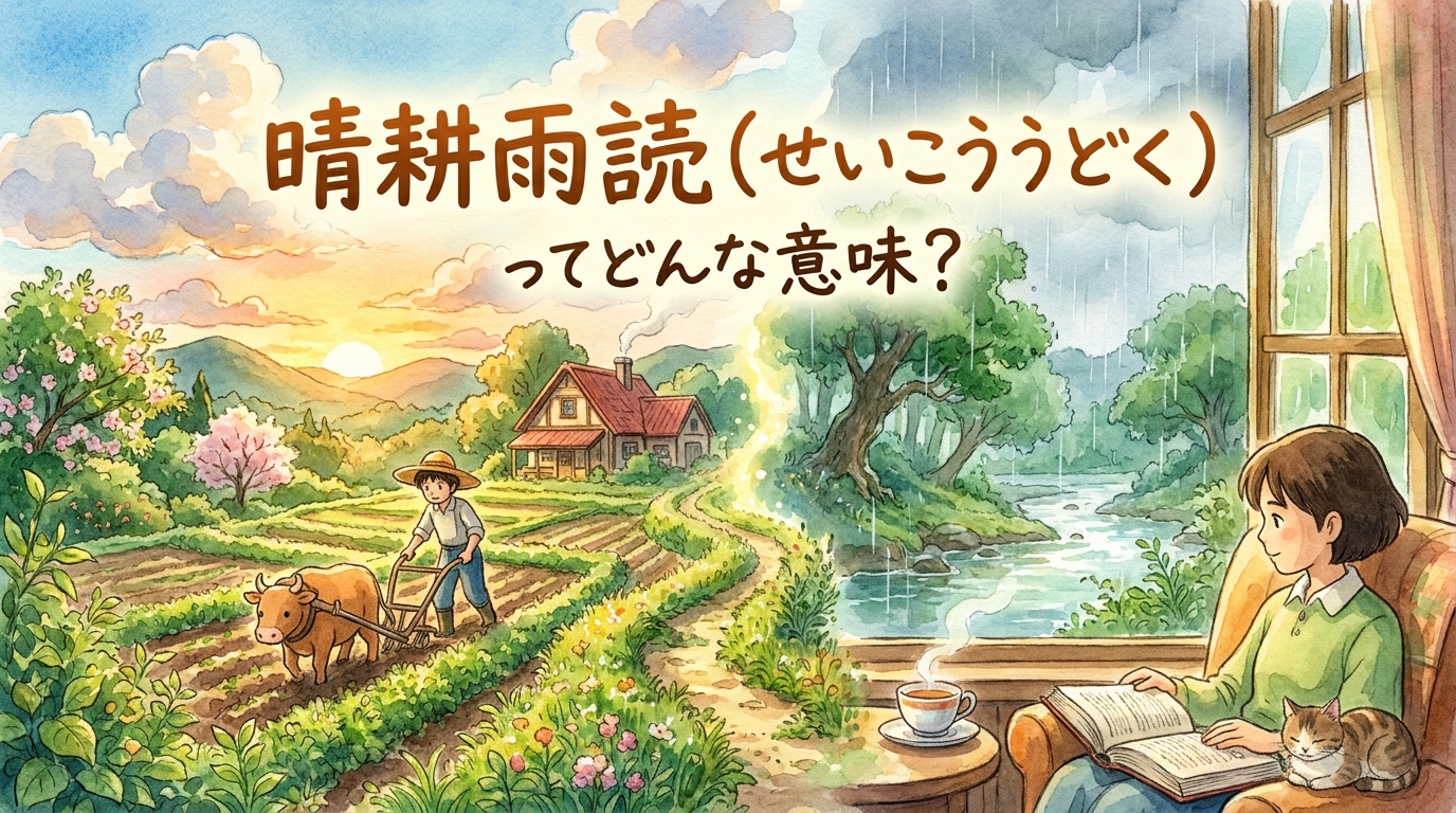 晴耕雨読(せいこううどく)ってどんな意味?