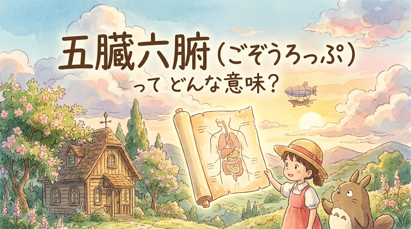 五臓六腑(ごぞうろっぷ)ってどんな意味?
