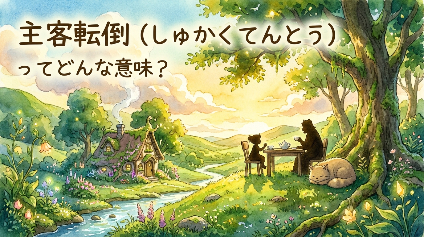 主客転倒(しゅかくてんとう)ってどんな意味?