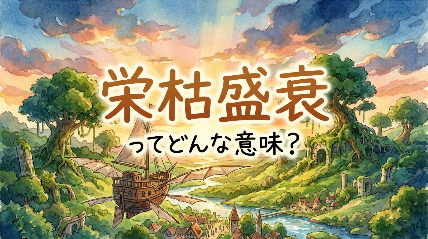 栄枯盛衰（えいこせいすい）ってどんな意味？