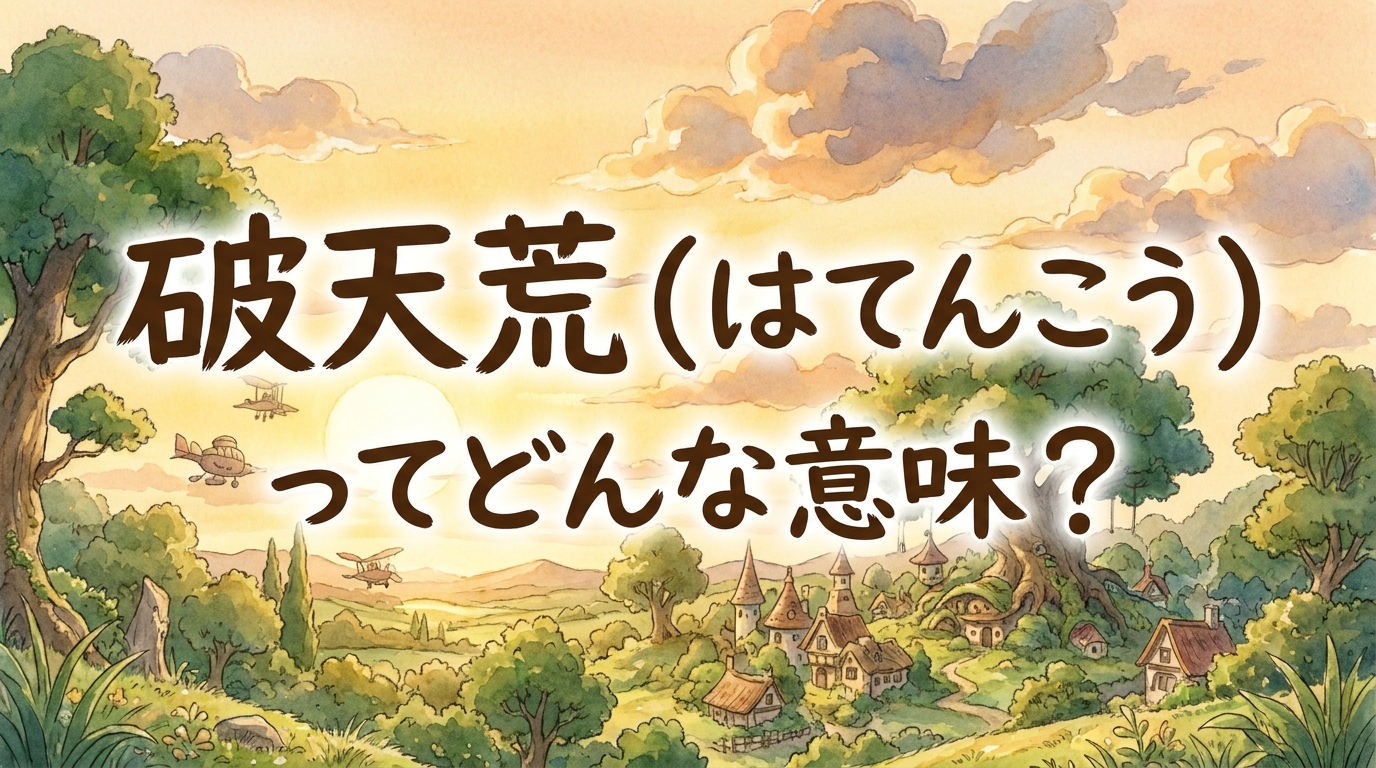 破天荒（はてんこう）ってどんな意味？