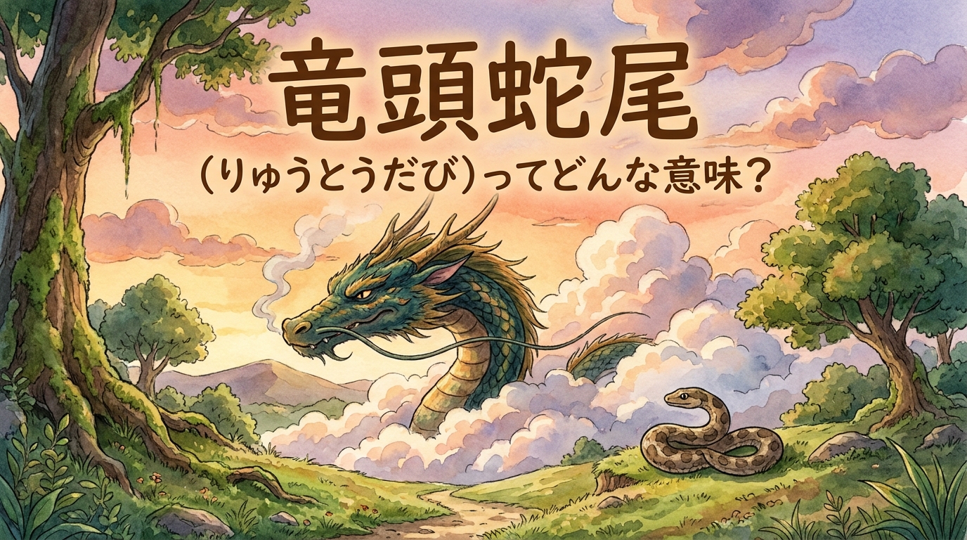 竜頭蛇尾（りゅうとうだび）ってどんな意味？