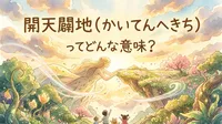 開天闢地（かいてんへきち）ってどんな意味？